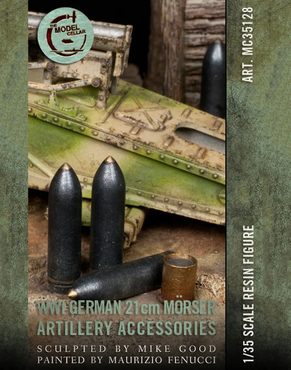 Model Cellar 21cm Krupp Morser accessori artiglieria WWI