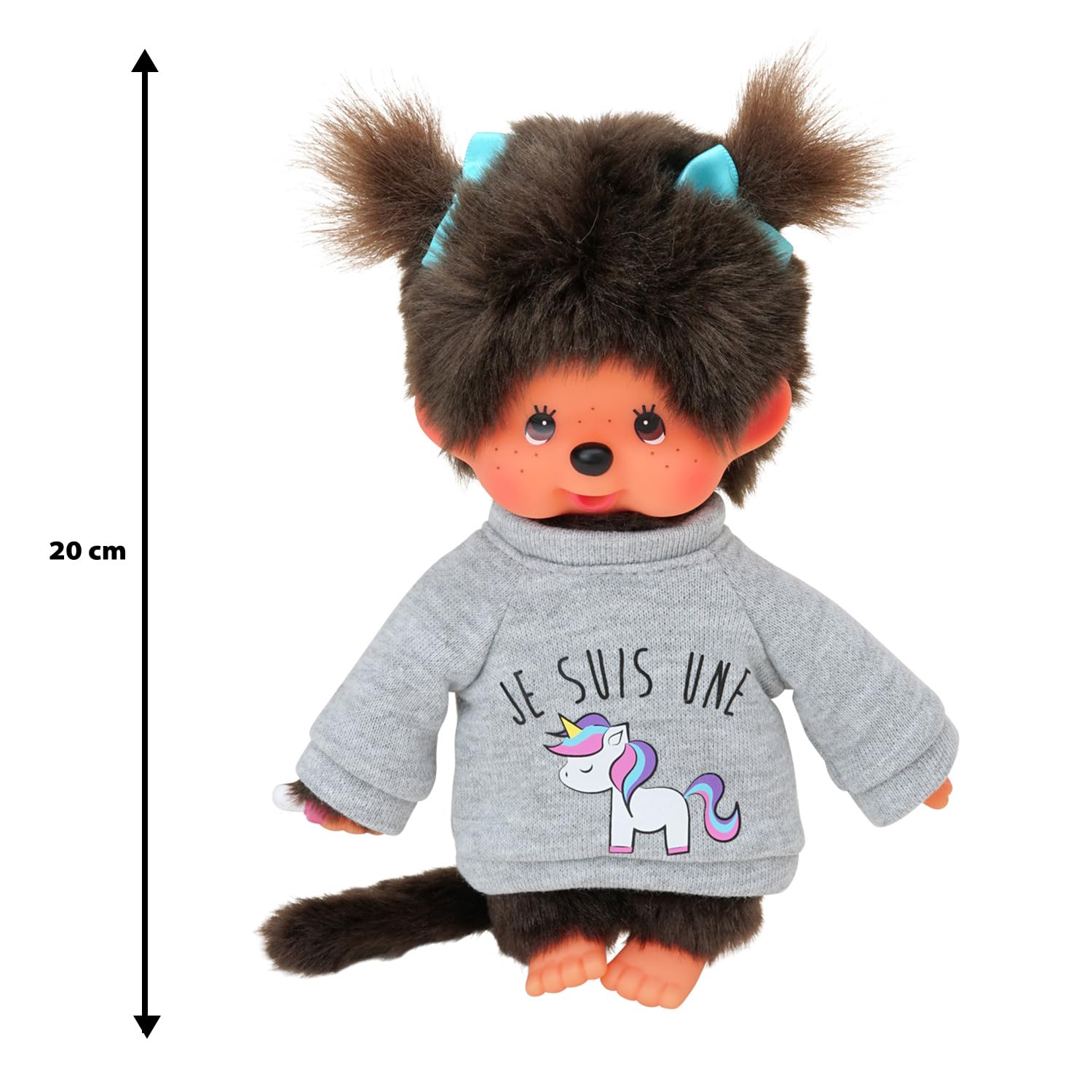 Bandai Monchhichi Unicorno peluche 20 cm anni 80