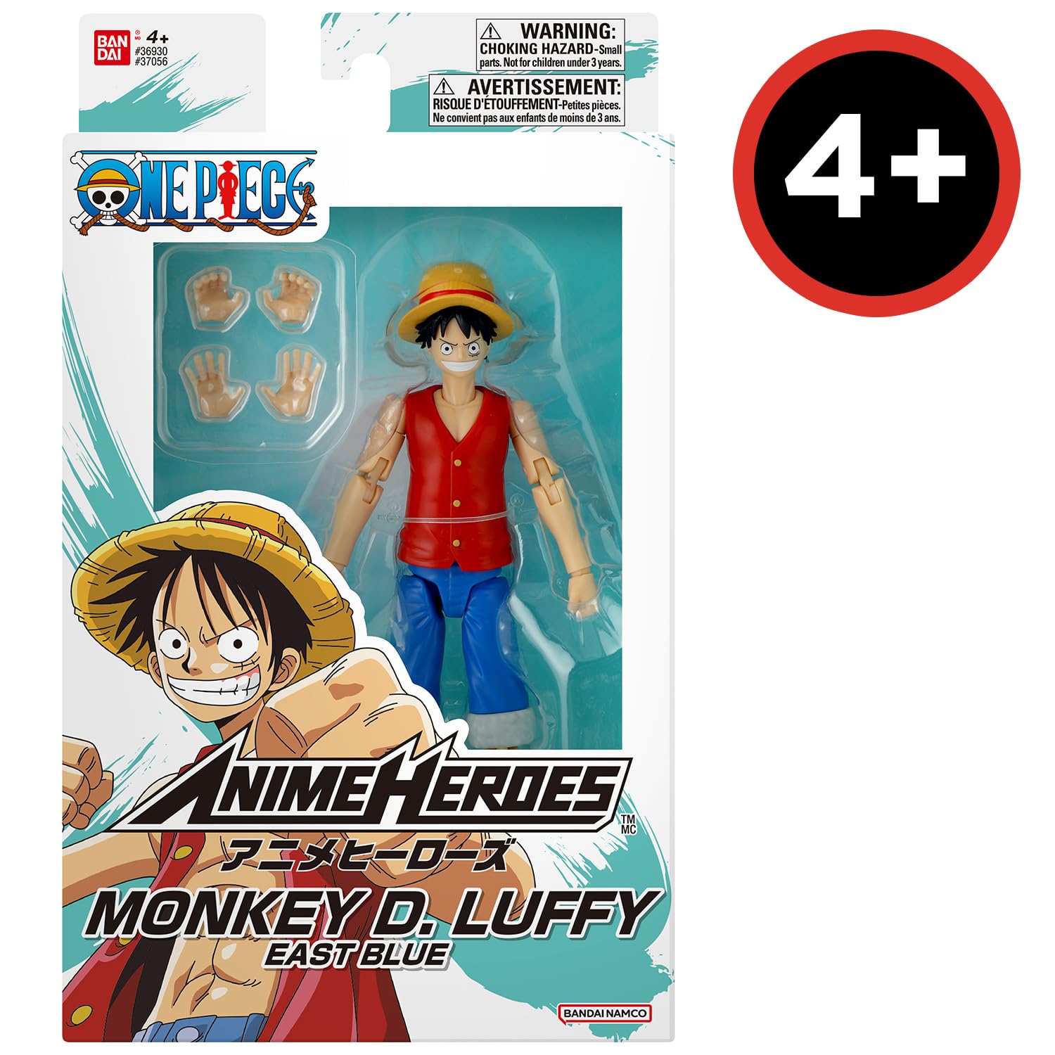 Bandai Anime Heroes 37056 action figure Luffy East Blue 17 cm