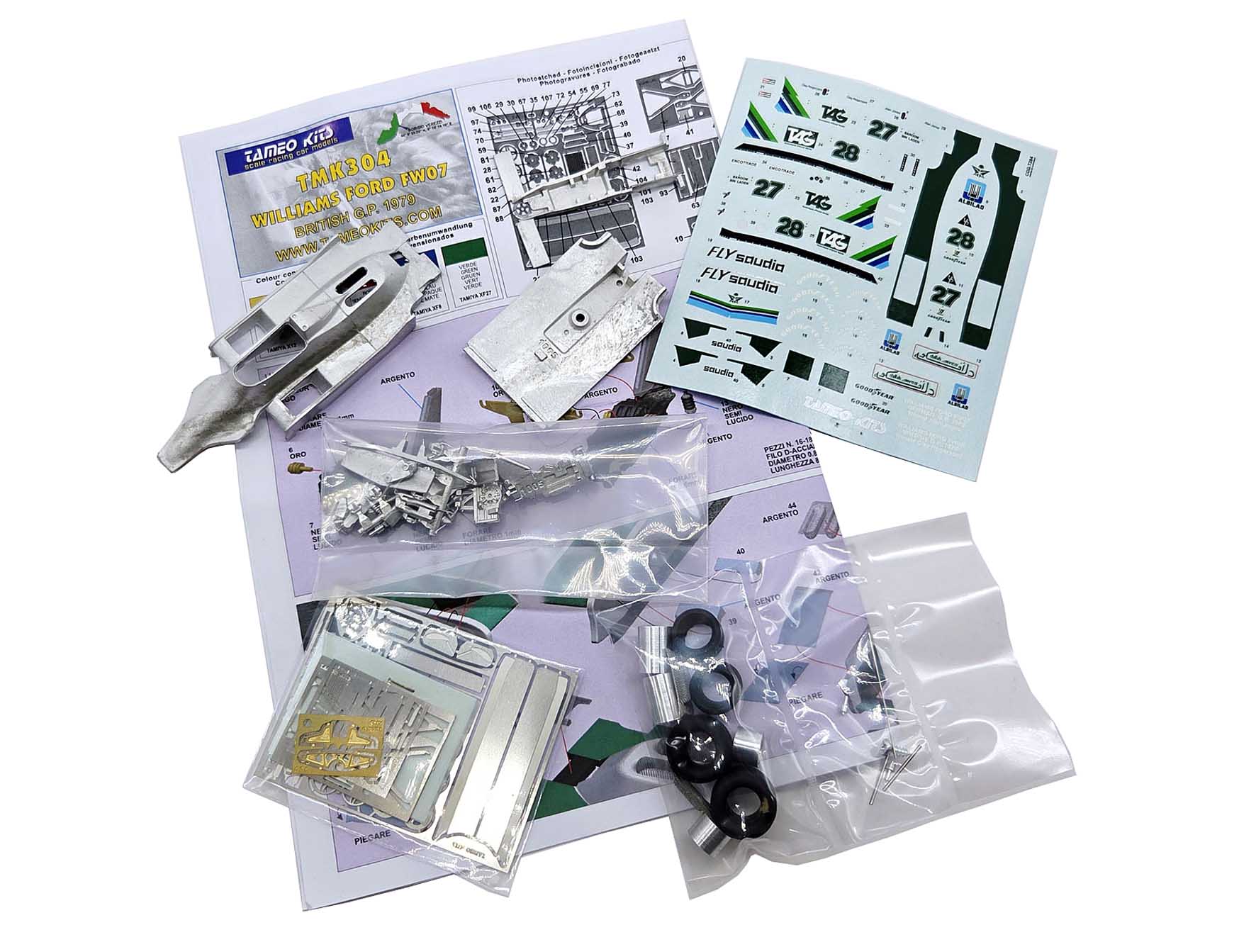 Tameo Kits TMK 304 kit 1:43 Williams FW07 1979