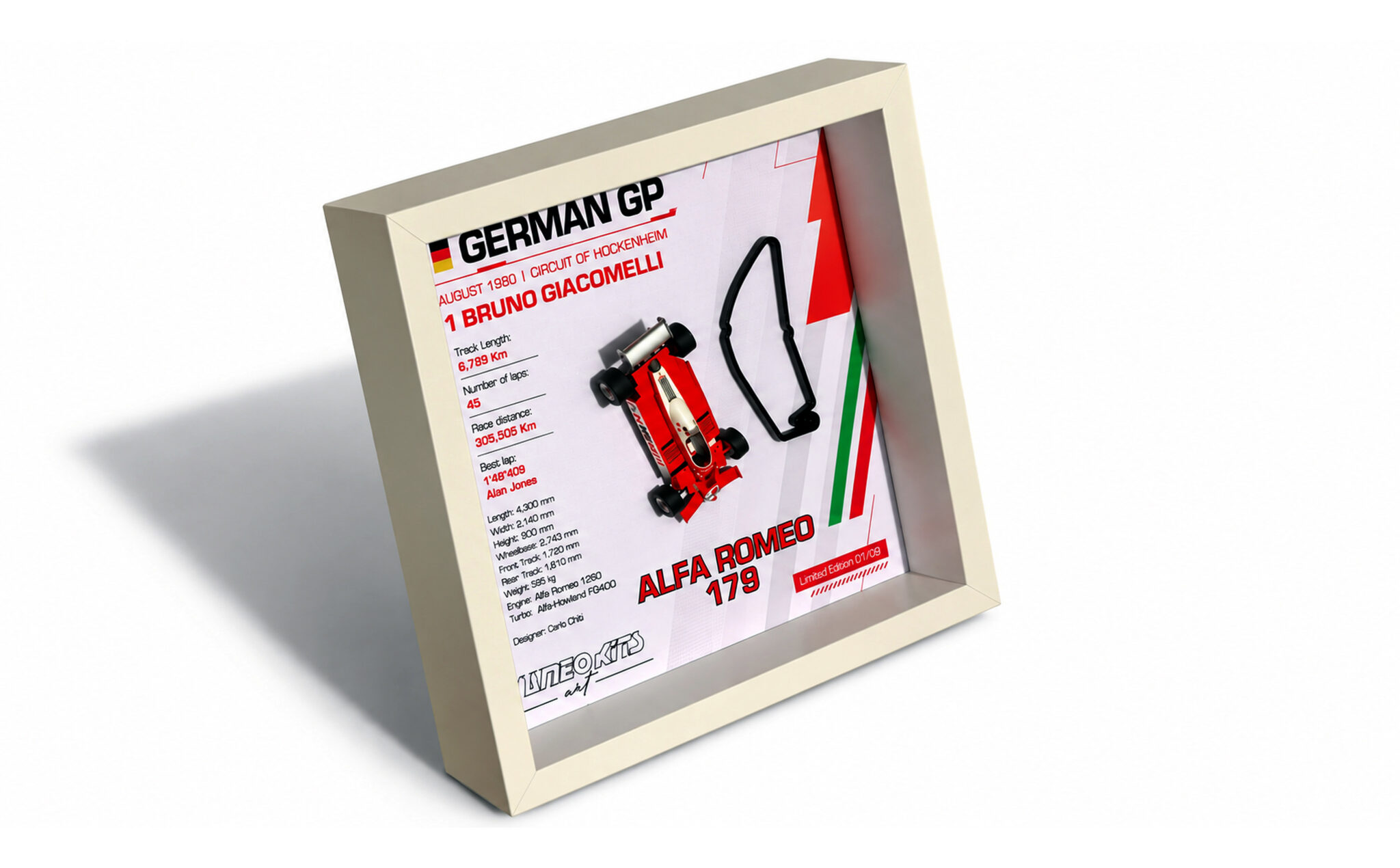 Tameo Kits ART 003 quadro Alfa Romeo 179 Giacomelli 1:43