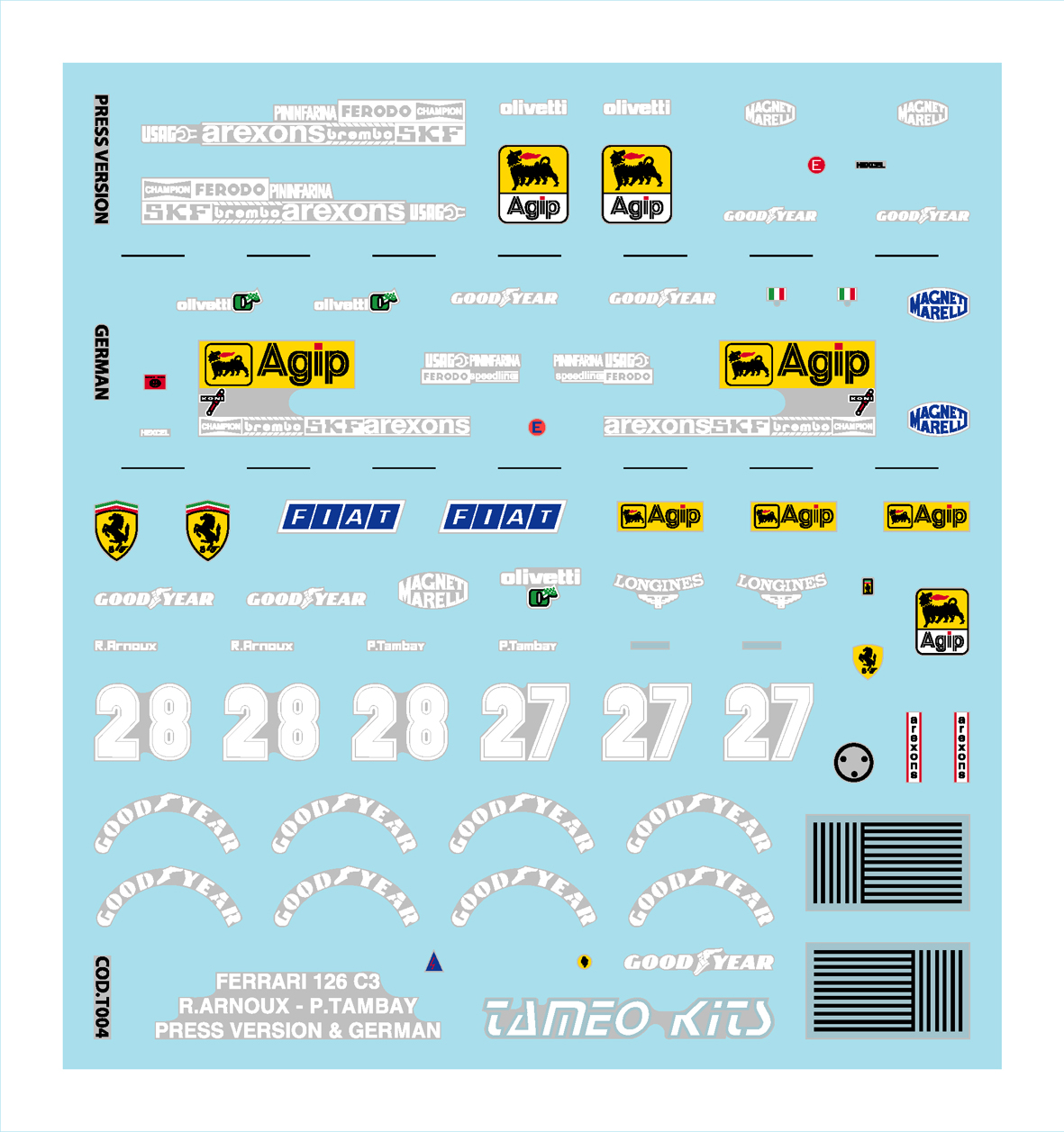 Tameo Kits TMK 007 kit montaggio 1/43 da verniciare