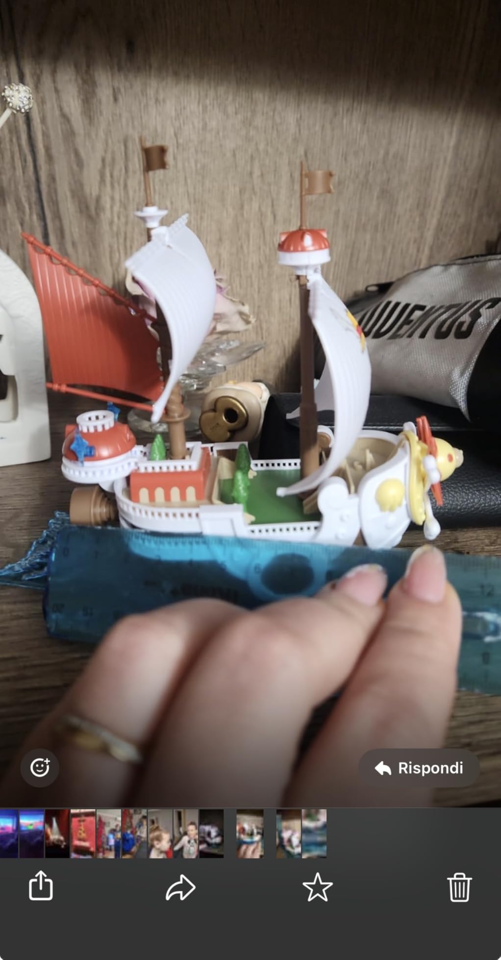 Bandai One Piece Grand Ship Collection Thousand Sunny modello nave 15cm