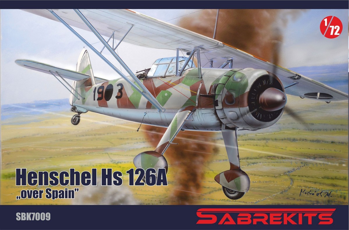 Sabre Kits Henschel Hs 126A Over Spain kit modello 1:72