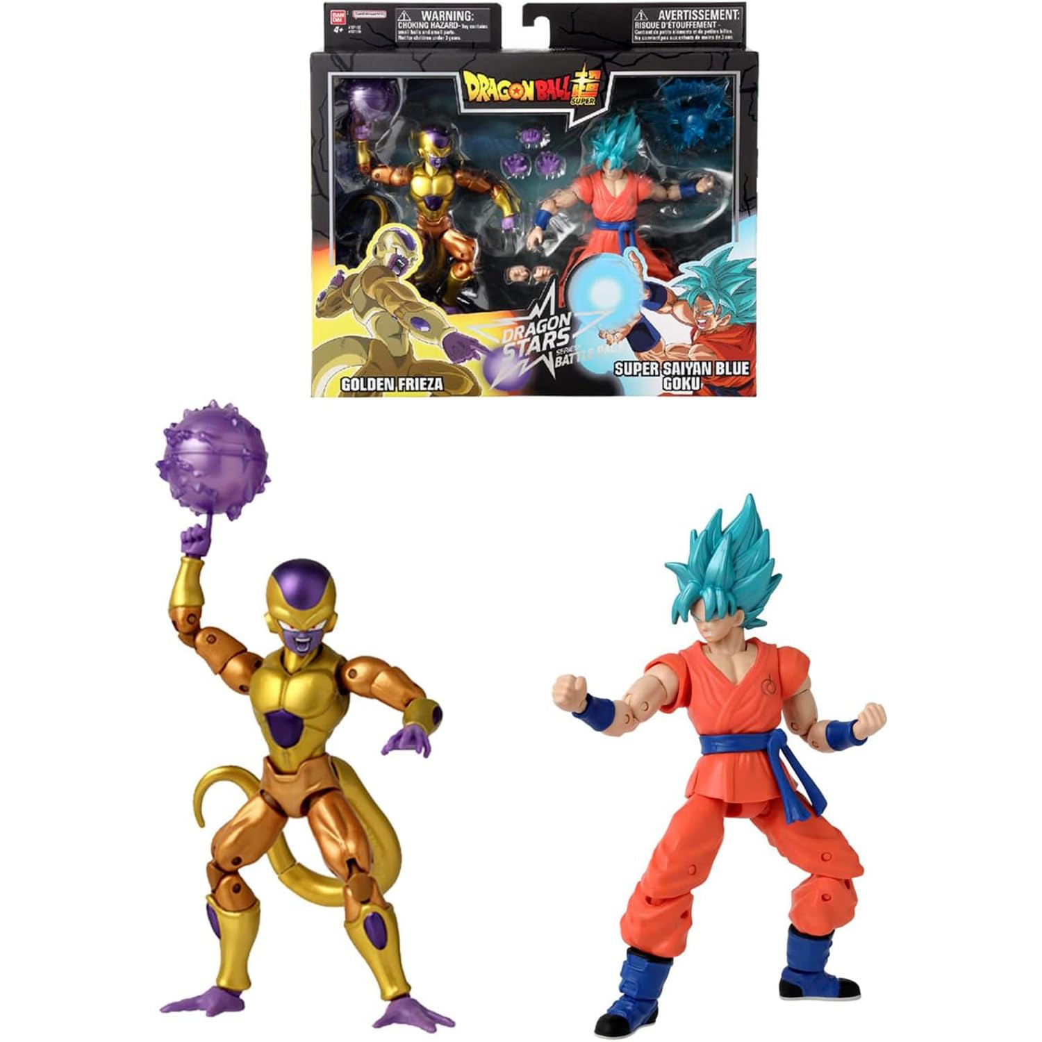 Bandai Dragon Stars Golden Freezer vs Goku action figure 2 pz 17cm