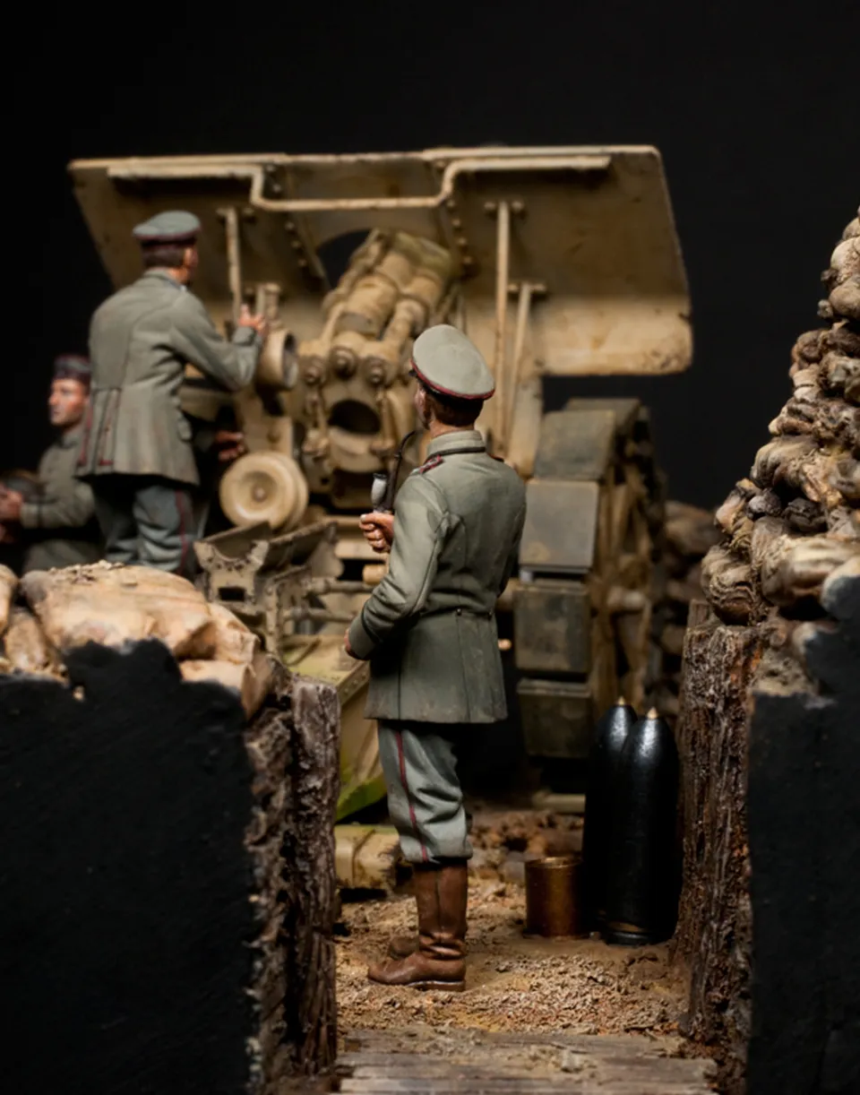 Model Cellar German Artillery Crew set 3 figurini WWI