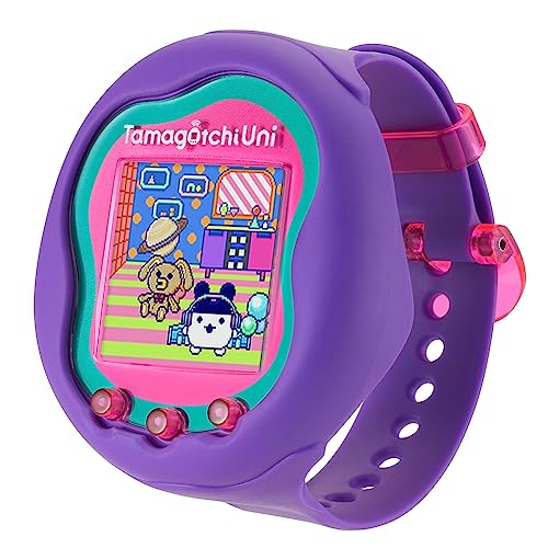 Tamagotchi Uni 43352 animale virtuale viola WiFi con cinturino