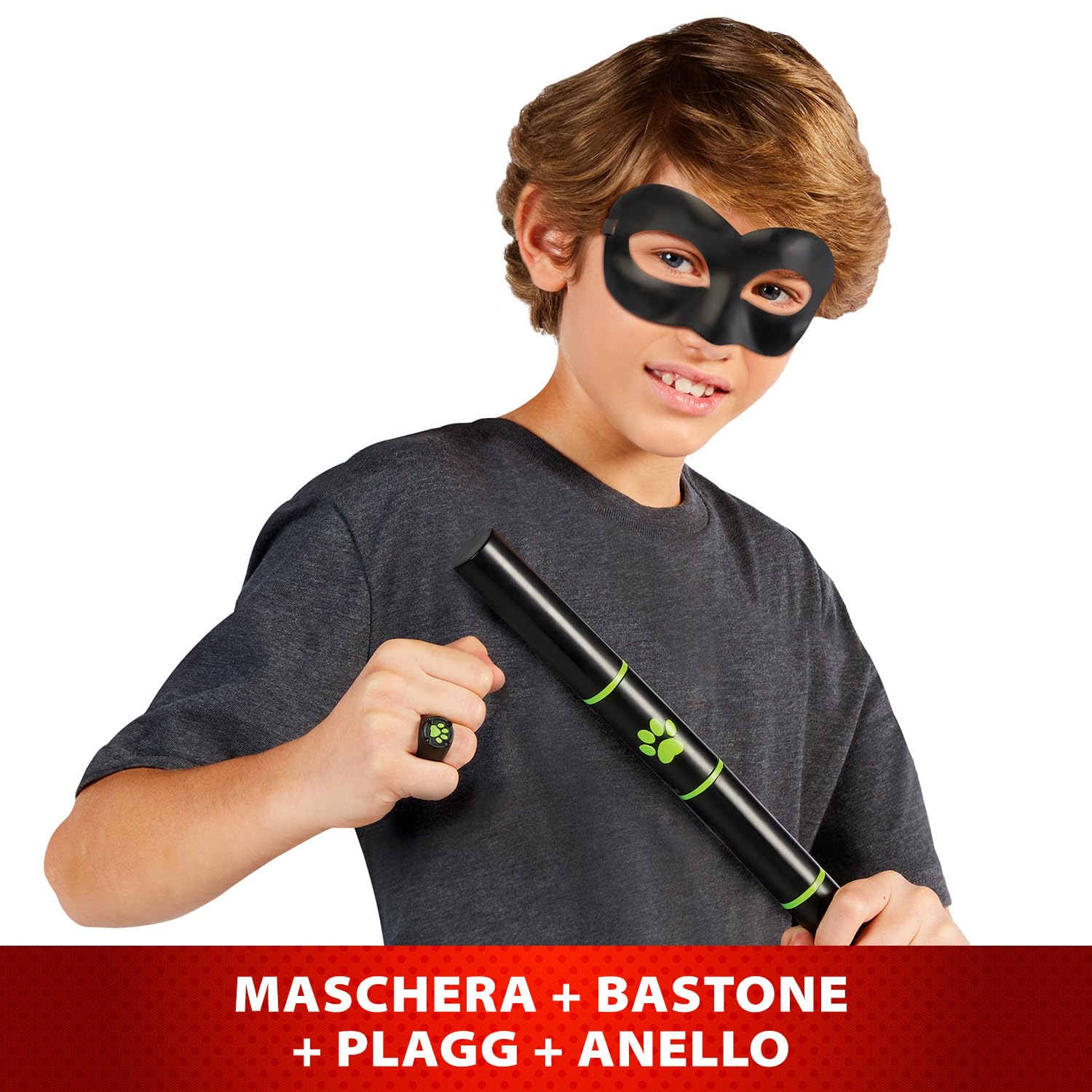 Bandai Miraculous Chat Noir set travestimento bambino