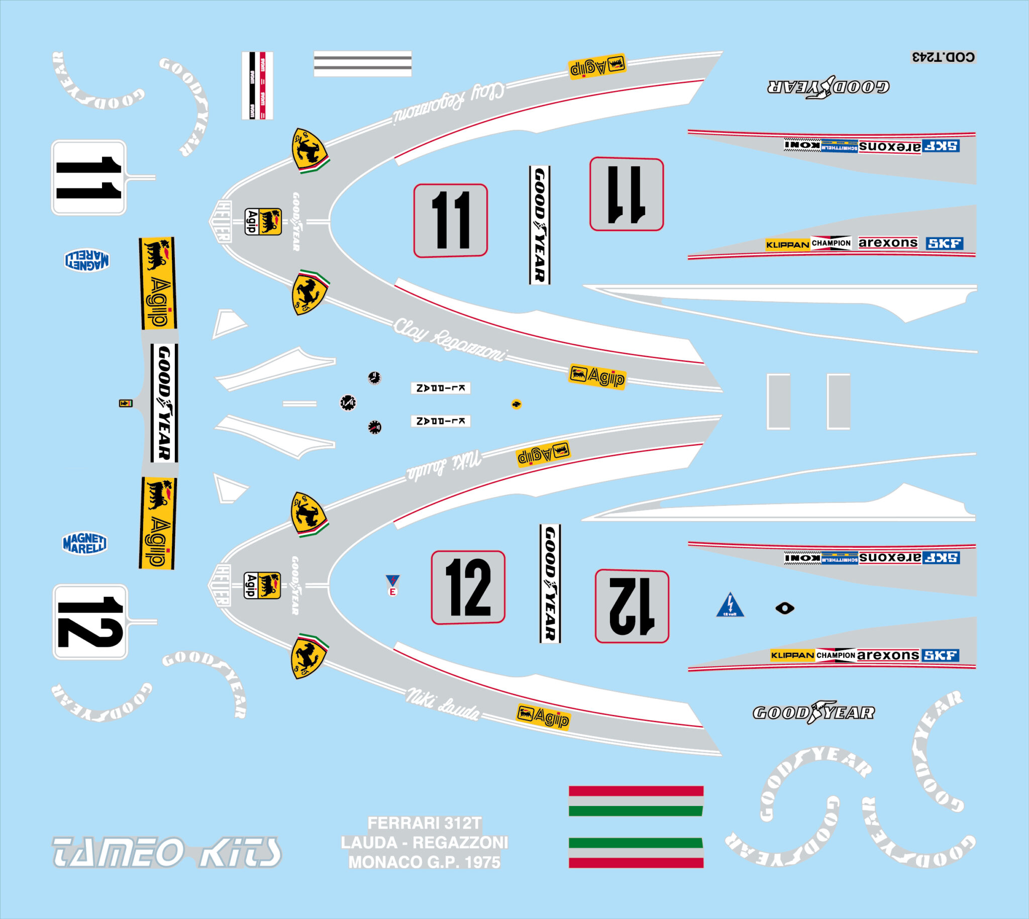 Tameo Kits WCT 75 kit modellismo auto metallo