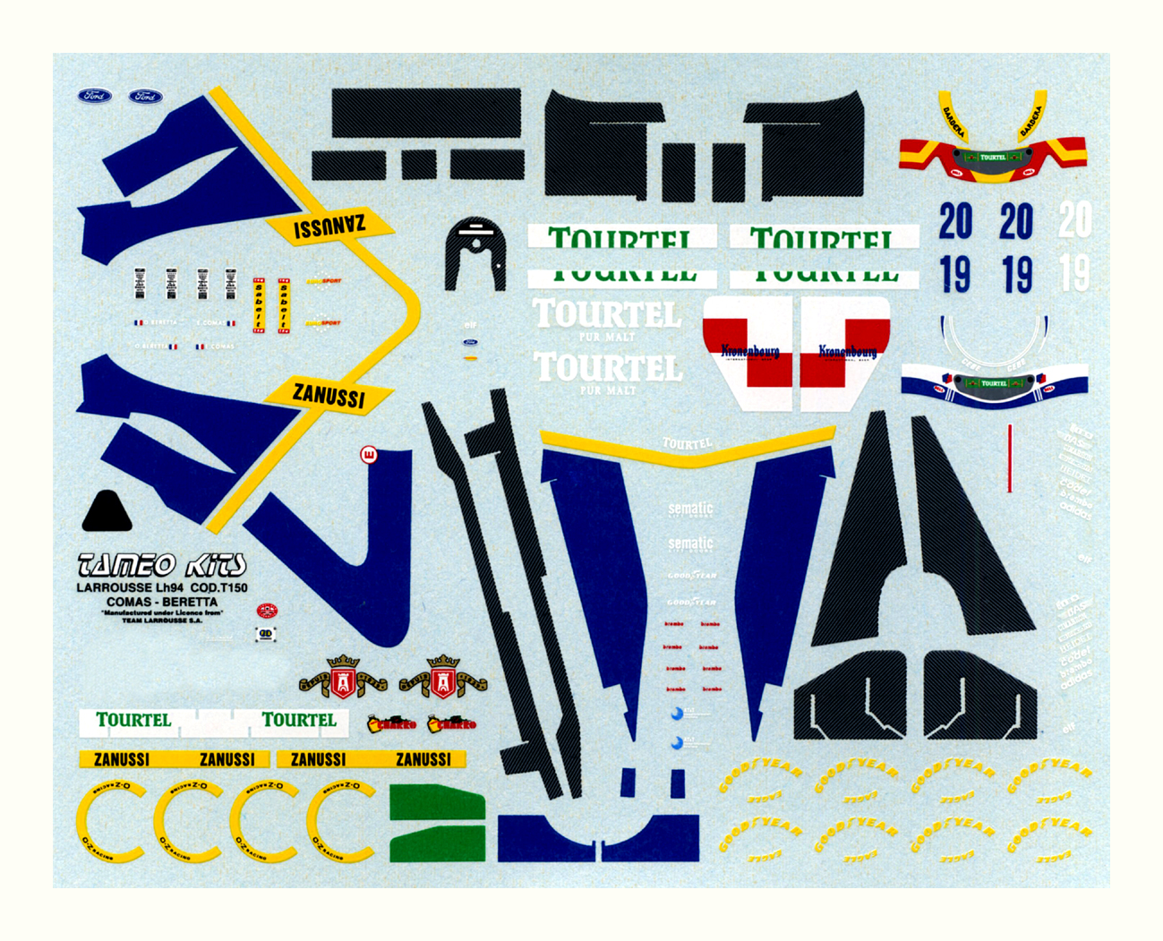 Tameo Kits TMK 186 kit montaggio 1/43 metallo