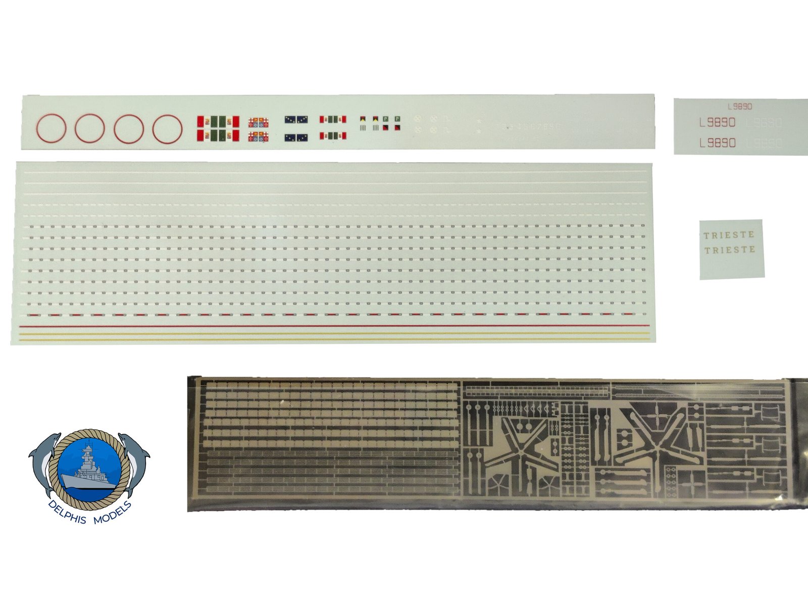 Delphis Models Trieste L9890 kit nave LHD 1/700 resina
