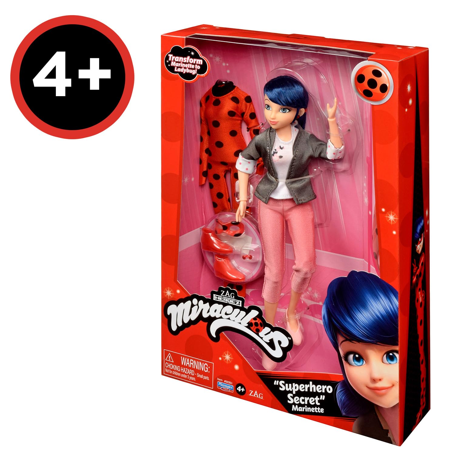Bandai Miraculous Marinette Ladybug bambola 26 cm 2 outfit articolata