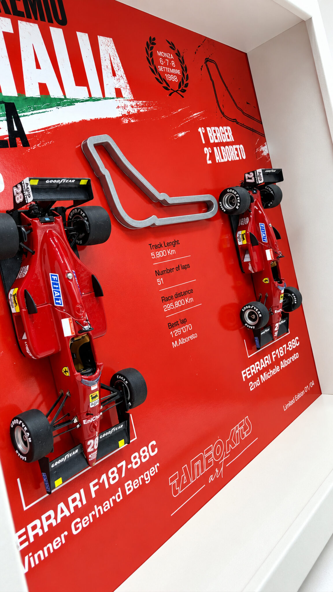 Tameo Kits Art 001 quadro 1:43 Ferrari Monza 1988