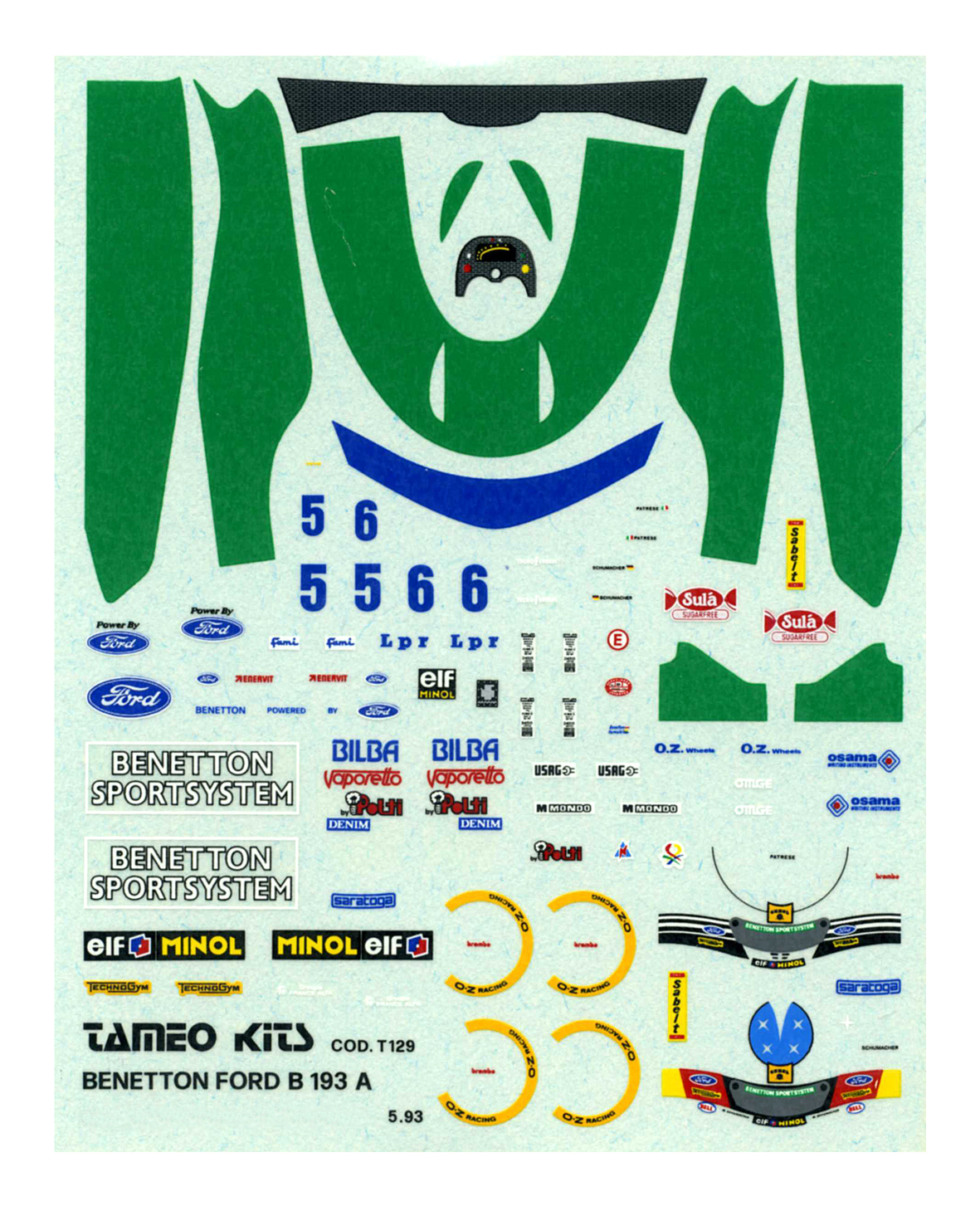 Tameo Kits TMK 162 kit 1/43 metallo