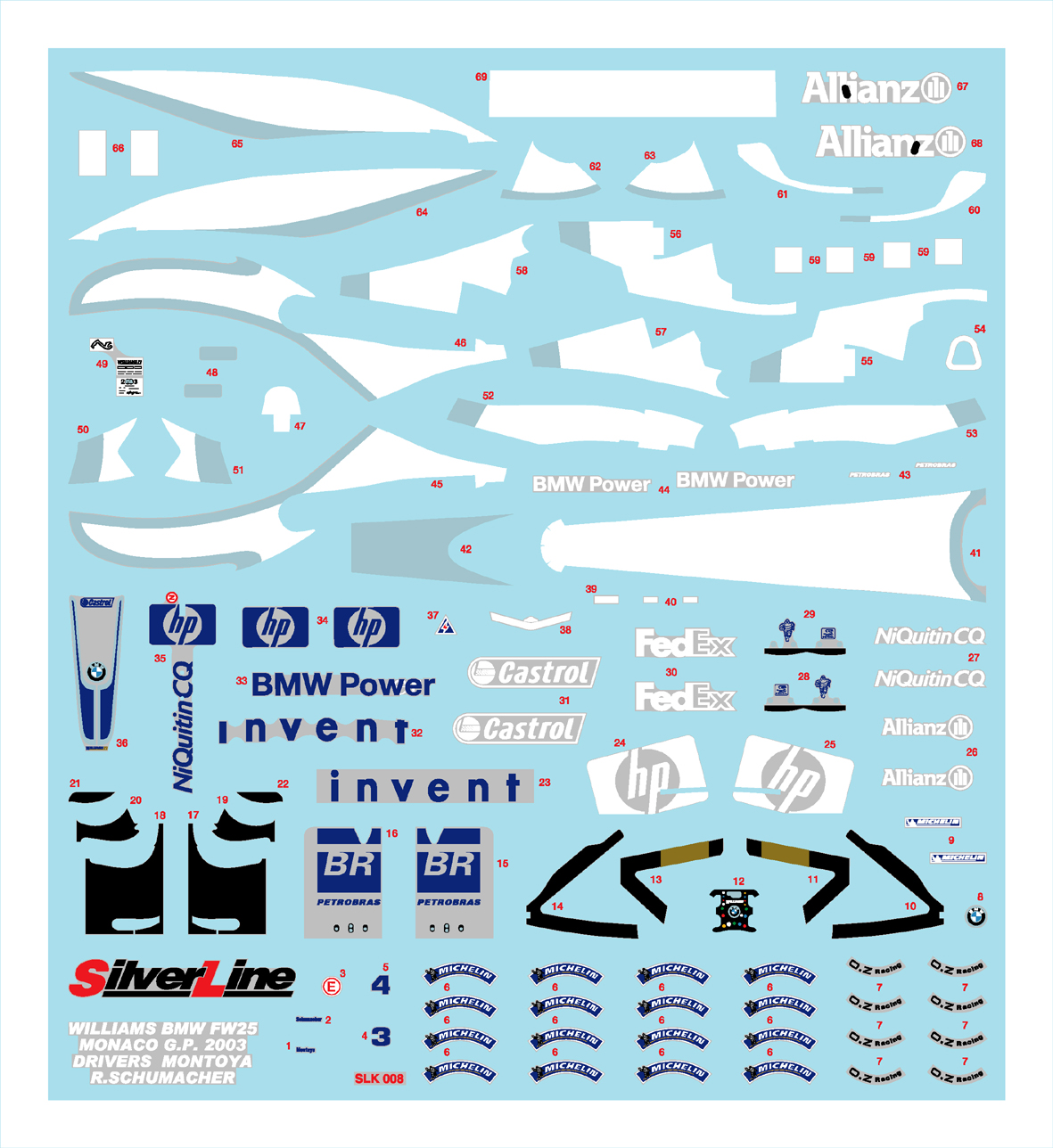 Tameo Kits SLK 008 kit montaggio 1/43 metallo