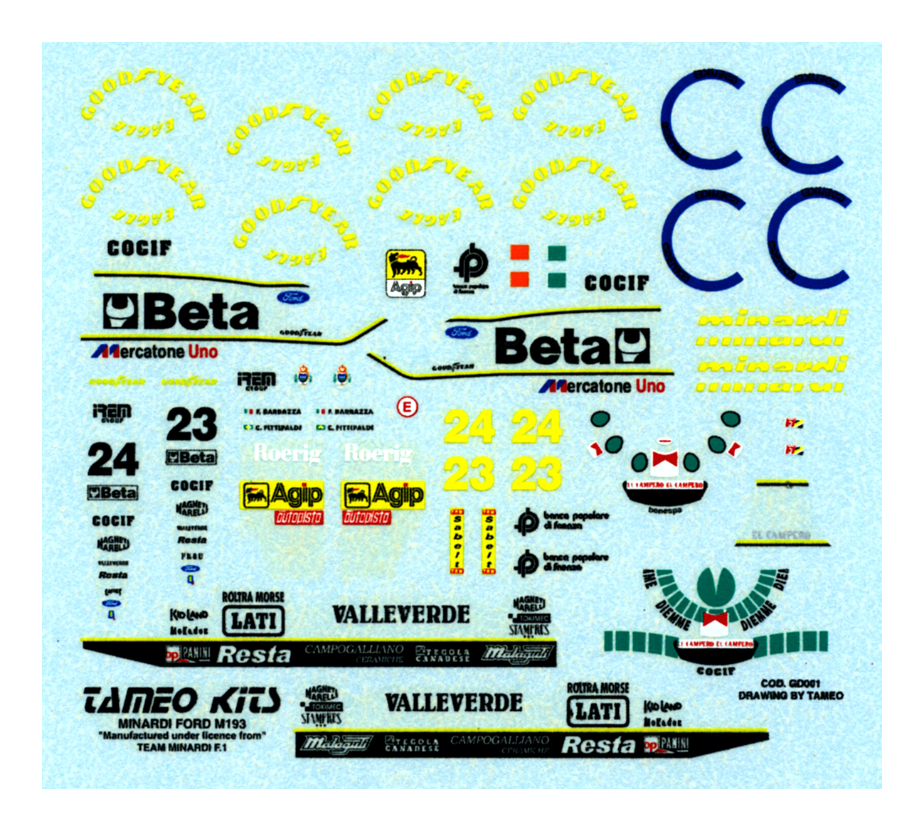 Tameo Kits TMK 173 kit montaggio 1/43 metallo