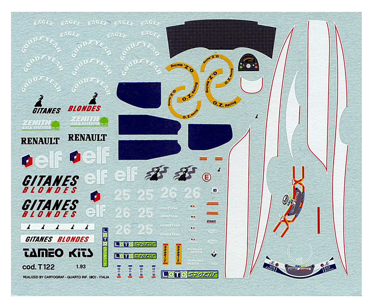 Tameo Kits TMK 160 kit auto 1/43 da verniciare