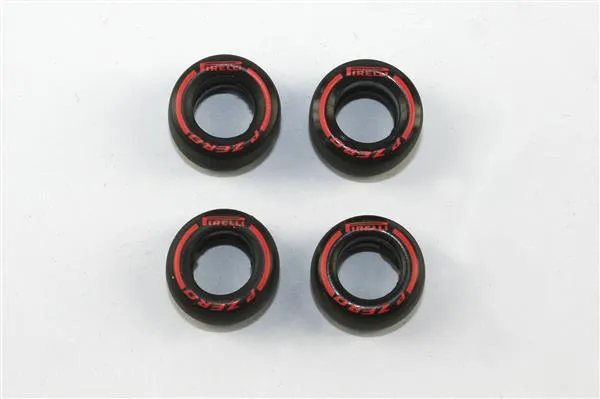 Tameo PWT 26 pneumatici Pirelli hard arancio 1/43