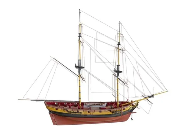 MarisStella HMS Speedy 1:48 kit modello nave brig inglese