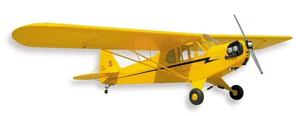 SIG Piper J-3 Cub 1/4 Bungee Cover Ricambio