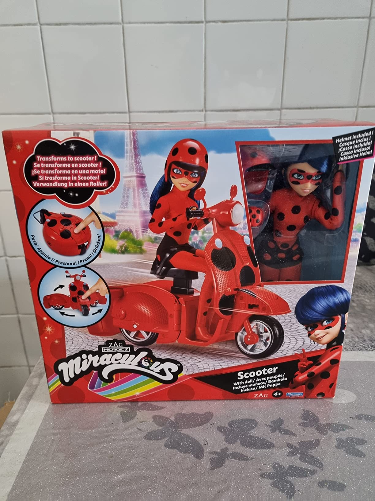 Miraculous Switch'n Go Ladybug set scooter e bambola 26 cm