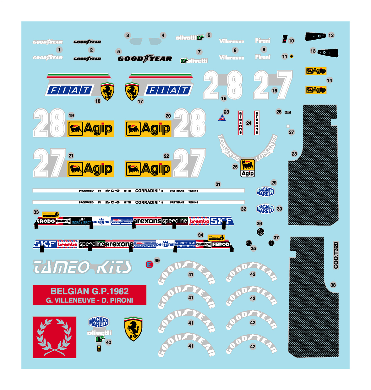 Tameo Kits TMK 332 kit modello 1/43 da montare