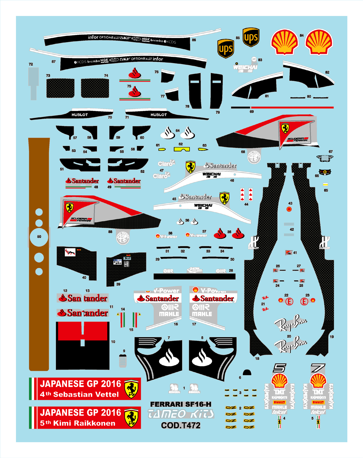 Tameo Kits TMK 435 kit auto 1/43 da verniciare