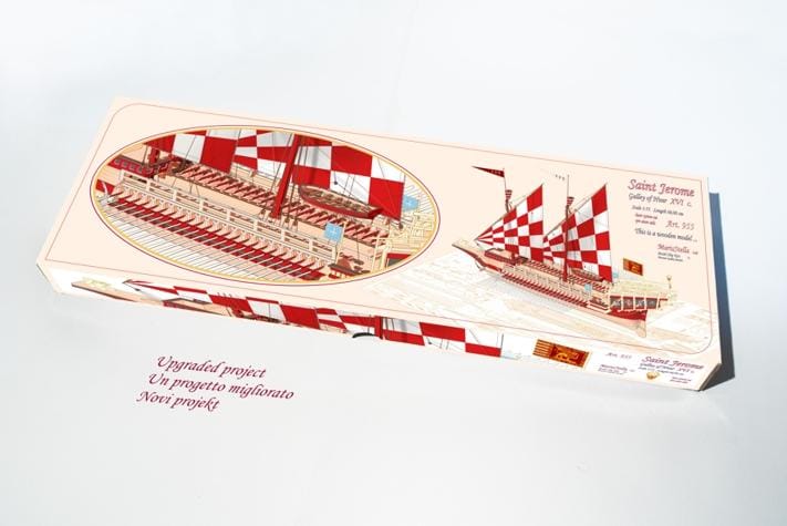 MarisStella San Girolamo 68cm kit modello galea legno 1:75 Lepanto