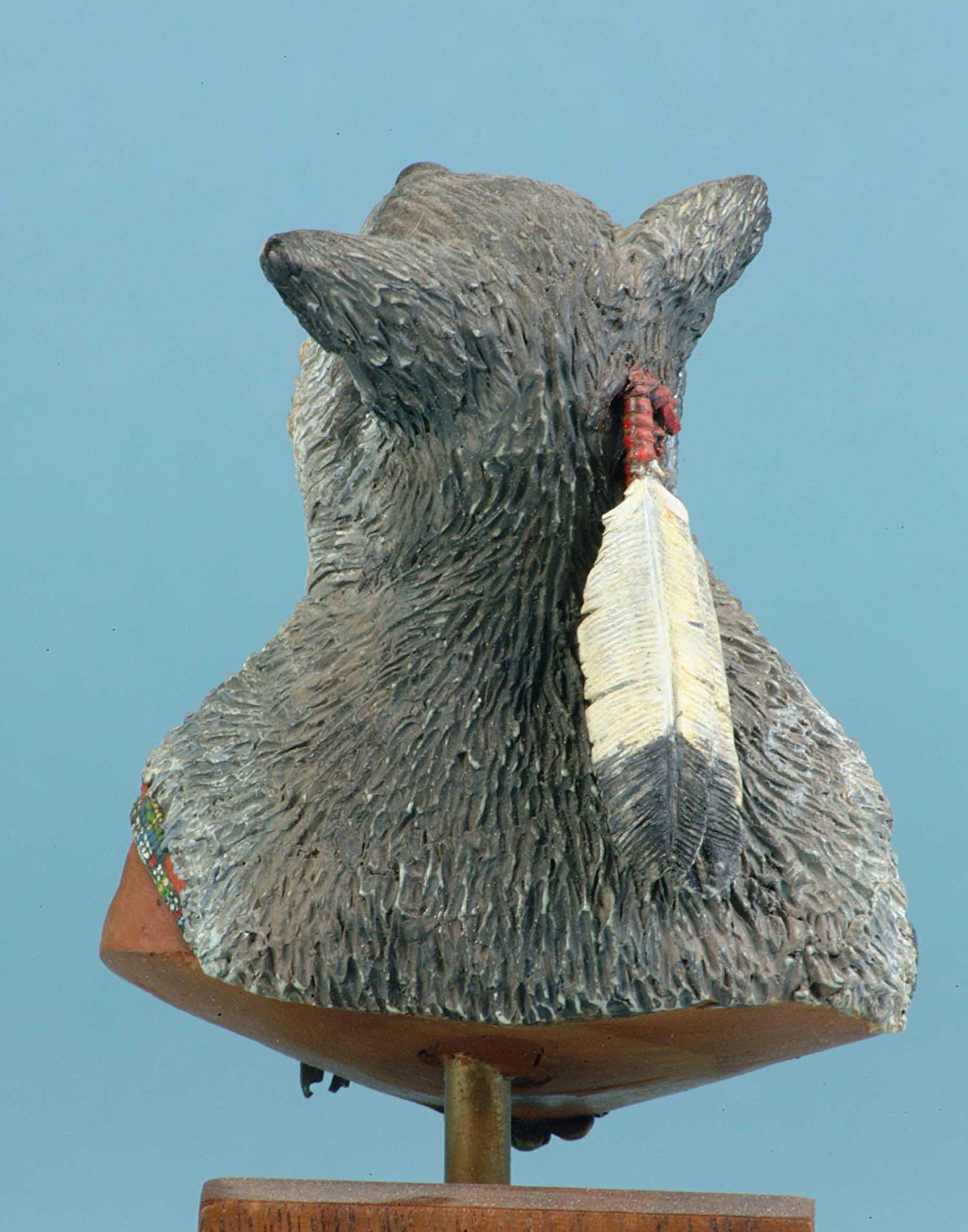Model Cellar Slow Wolf Apsoroke figurino Crow