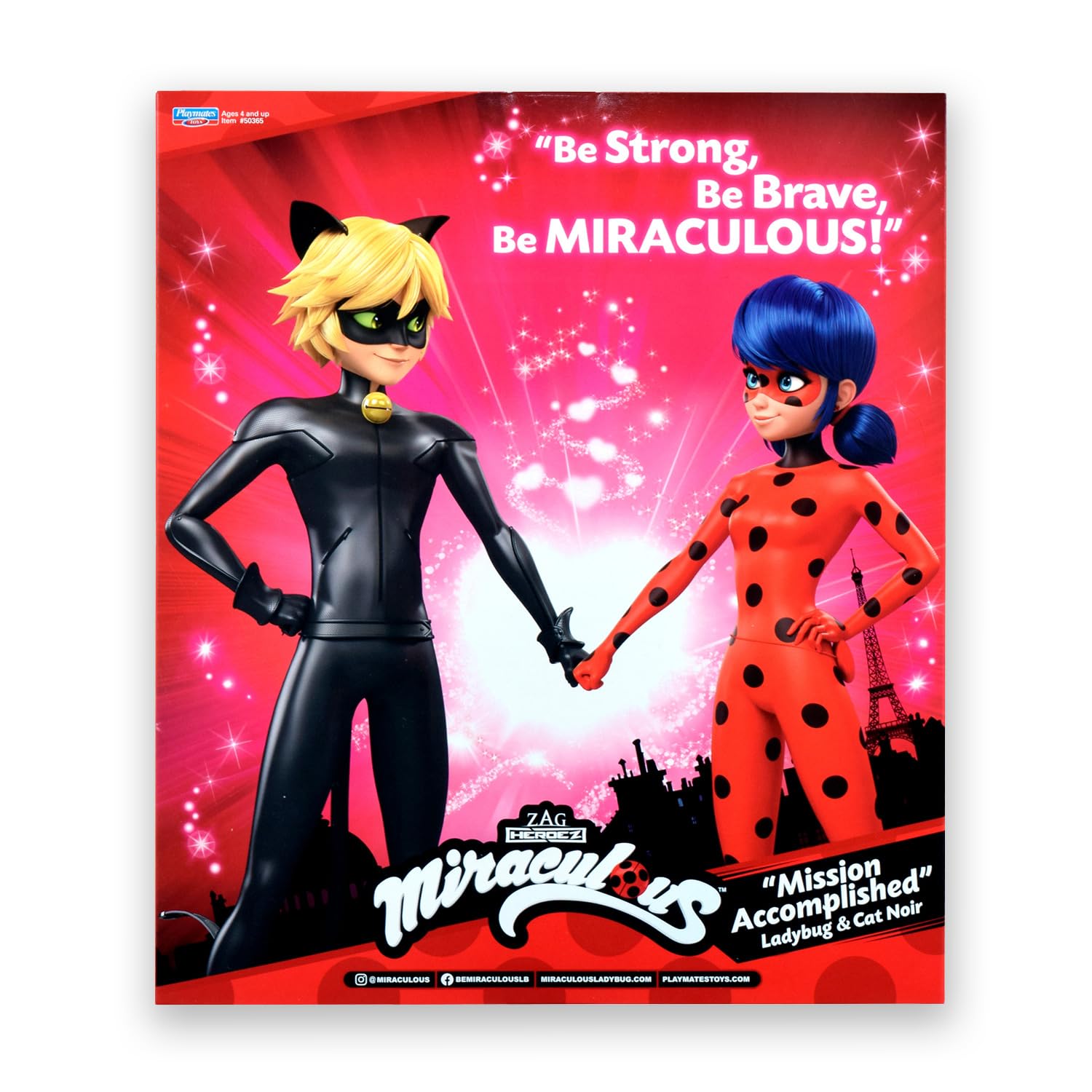 Miraculous Ladybug e Chat Noir bambole 26 cm set 2 pezzi