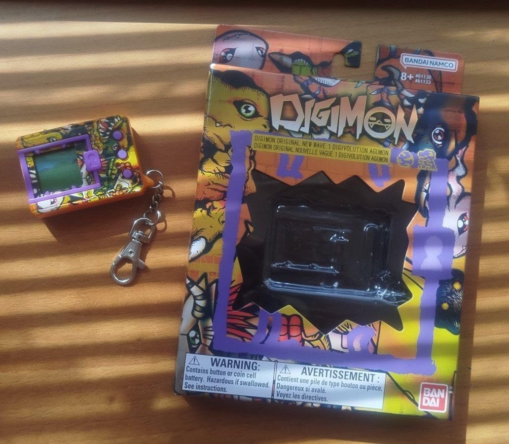Bandai Digimon Agumon Digivolution animale virtuale arancione