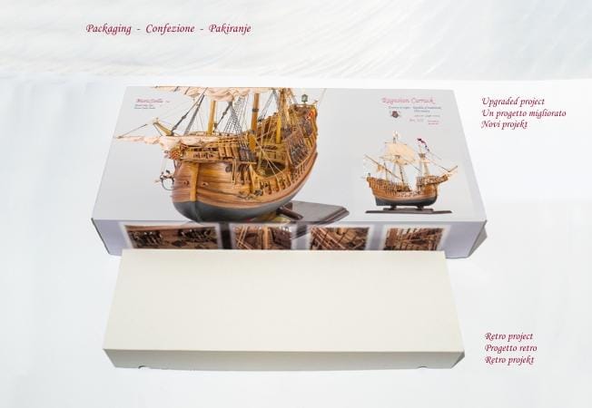 MarisStella Caracca Nava 217 1:59 kit nave legno 77,5 cm