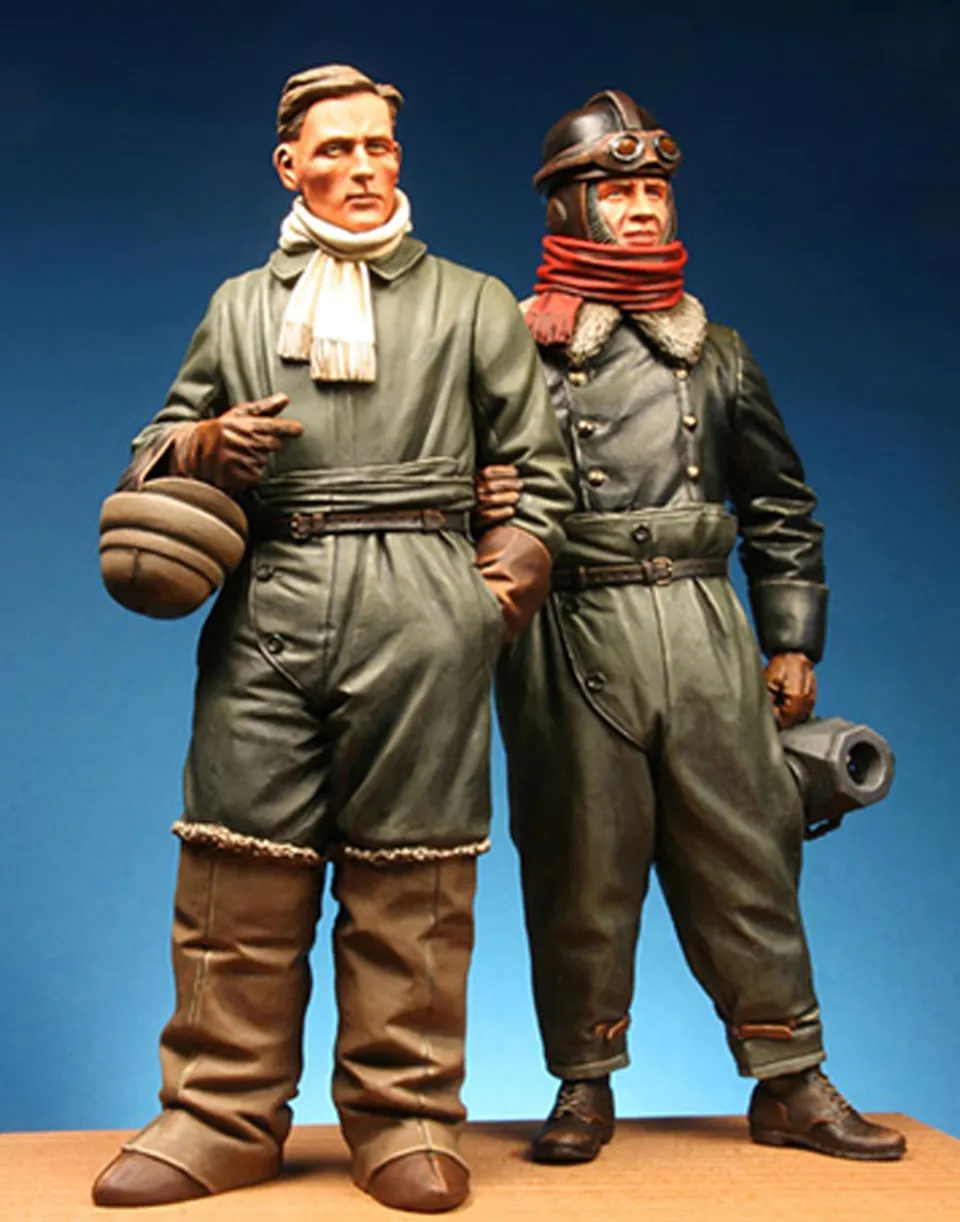 Model Cellar Aviatori Tedeschi Pilot Observer Kit Figure WWI Coppia