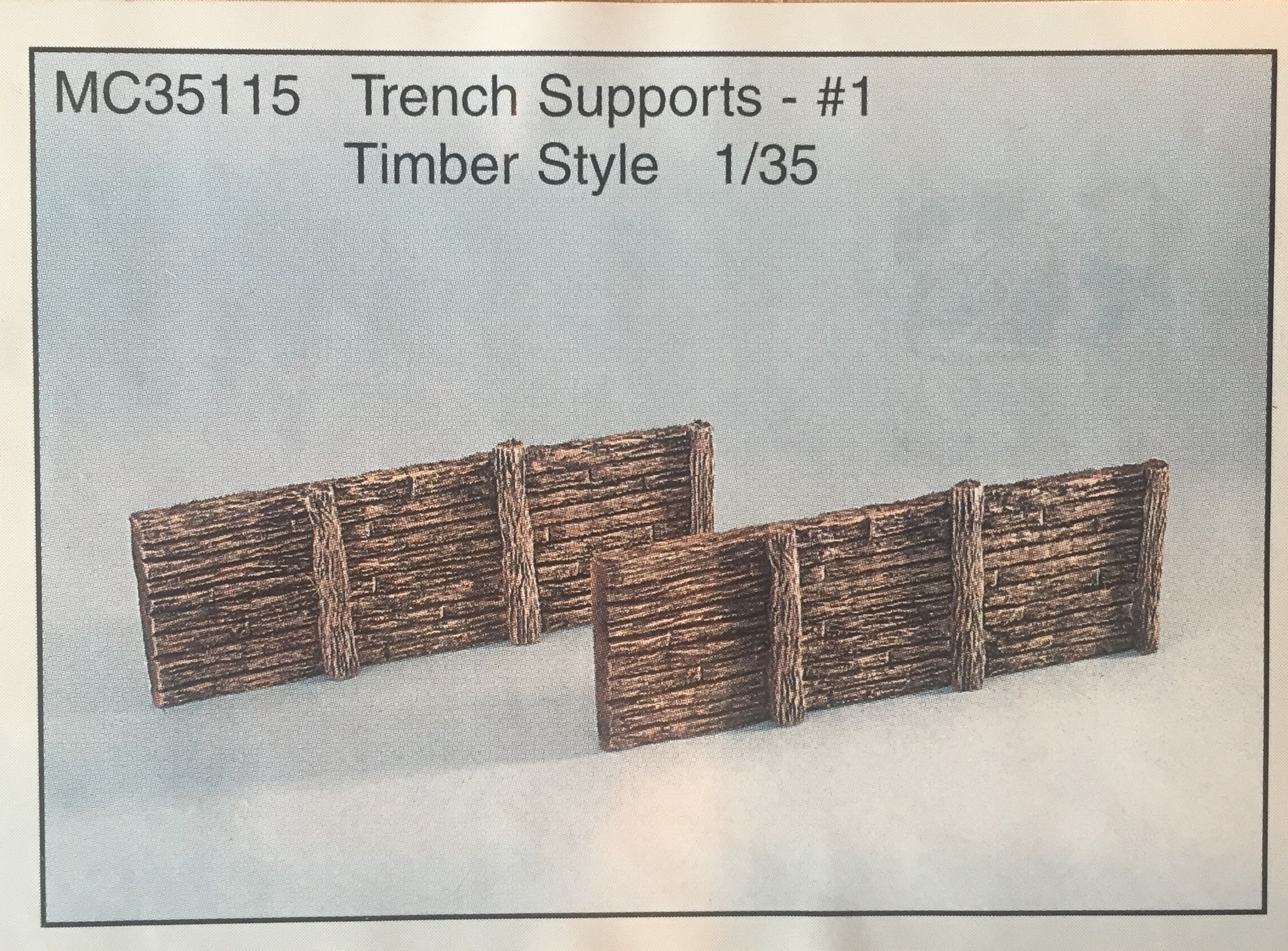 Model Cellar Trench Supports Timber Kit Accessorio Trincea WWI