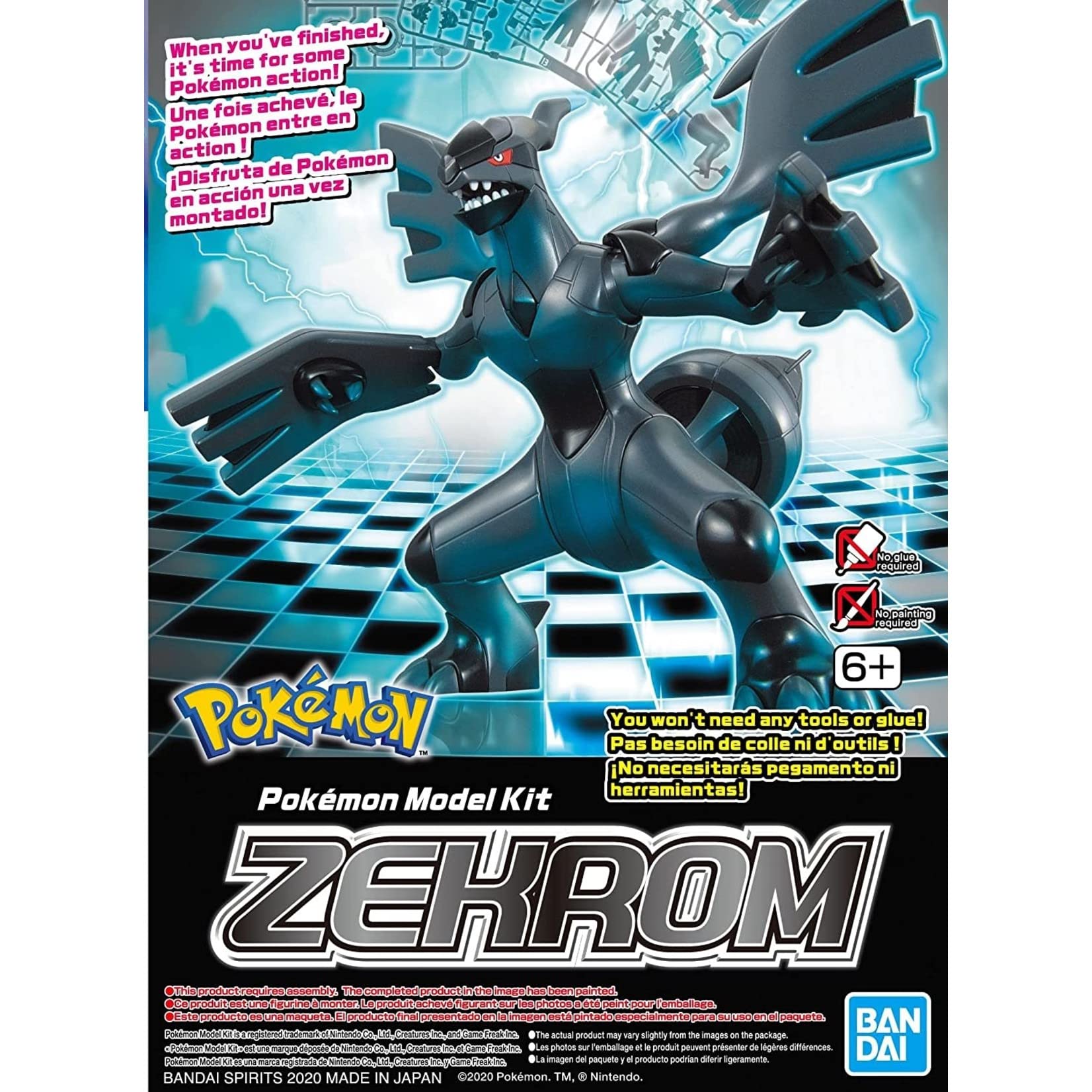 Bandai Pokémon Zekrom statuetta articolata 11 cm