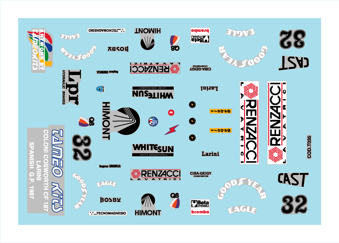 Tameo Kits TMK 063 kit montaggio 1/43 metallo