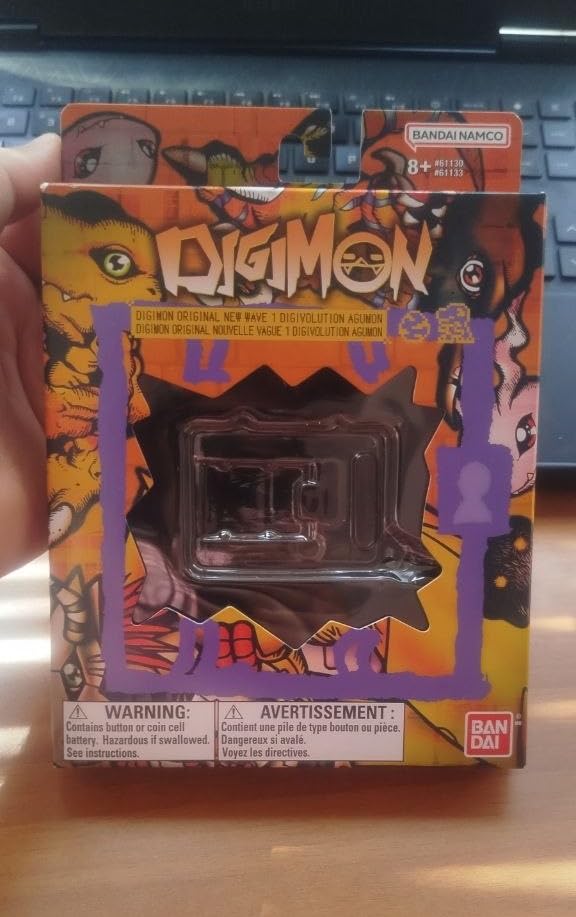 Bandai Digimon Agumon Digivolution animale virtuale arancione