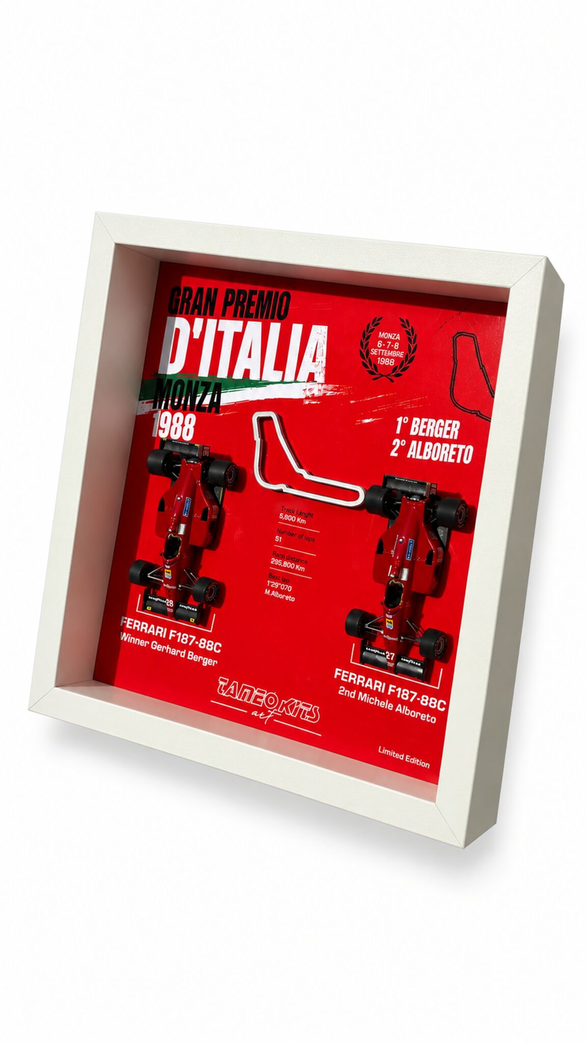 Tameo Kits Art 001 quadro 1:43 Ferrari Monza 1988