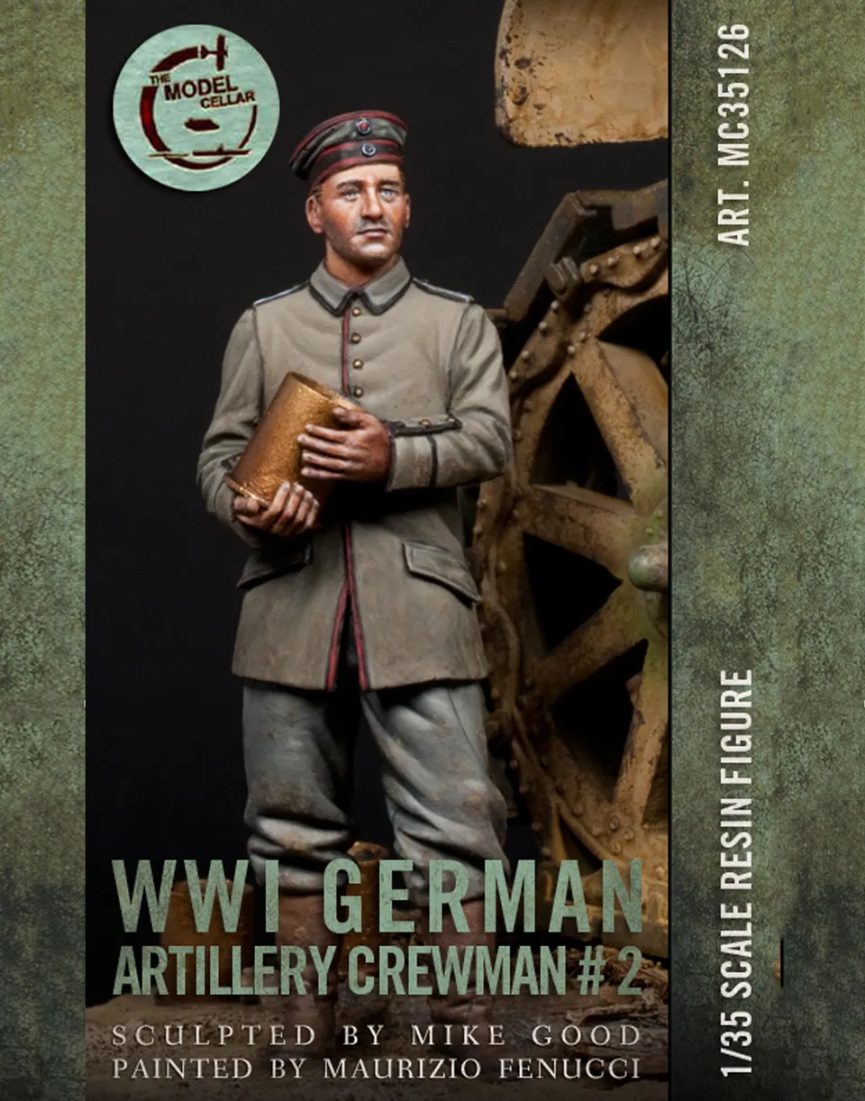 Model Cellar German Artillery Crew figurino porta carica WWI