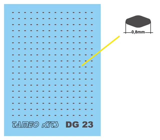 Tameo Kits DG 23 ganci cromati Tipo A 252 pezzi