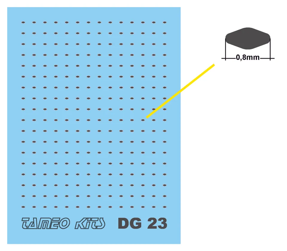 Tameo Kits DG 23 ganci cromati Tipo A 252 pezzi