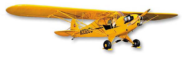 SIG Piper J-3 Cub kit aereo balsa 1800 mm radiocomandato