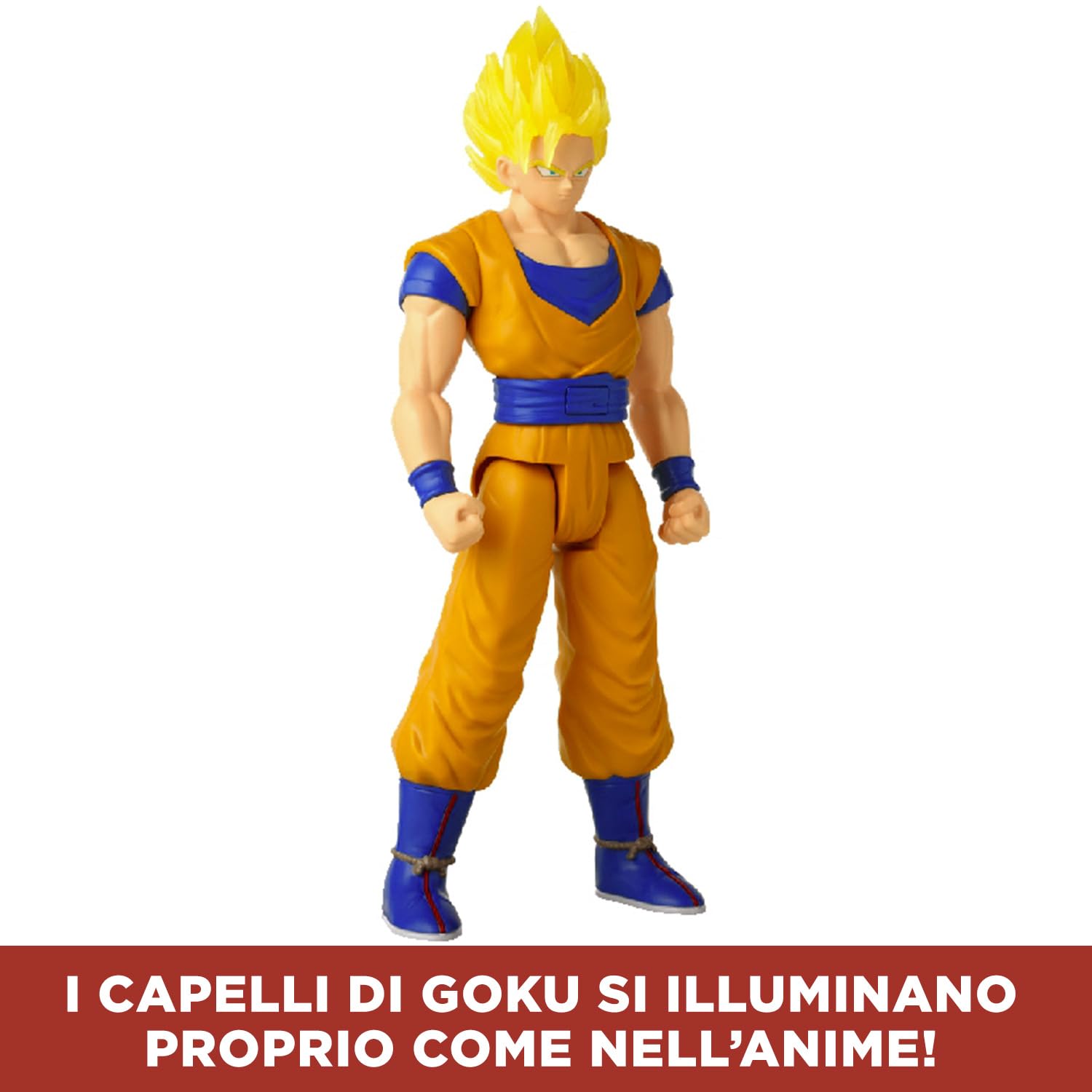 Bandai Dragon Ball Super Saiyan 2 Goku action figure 30 cm luci suoni