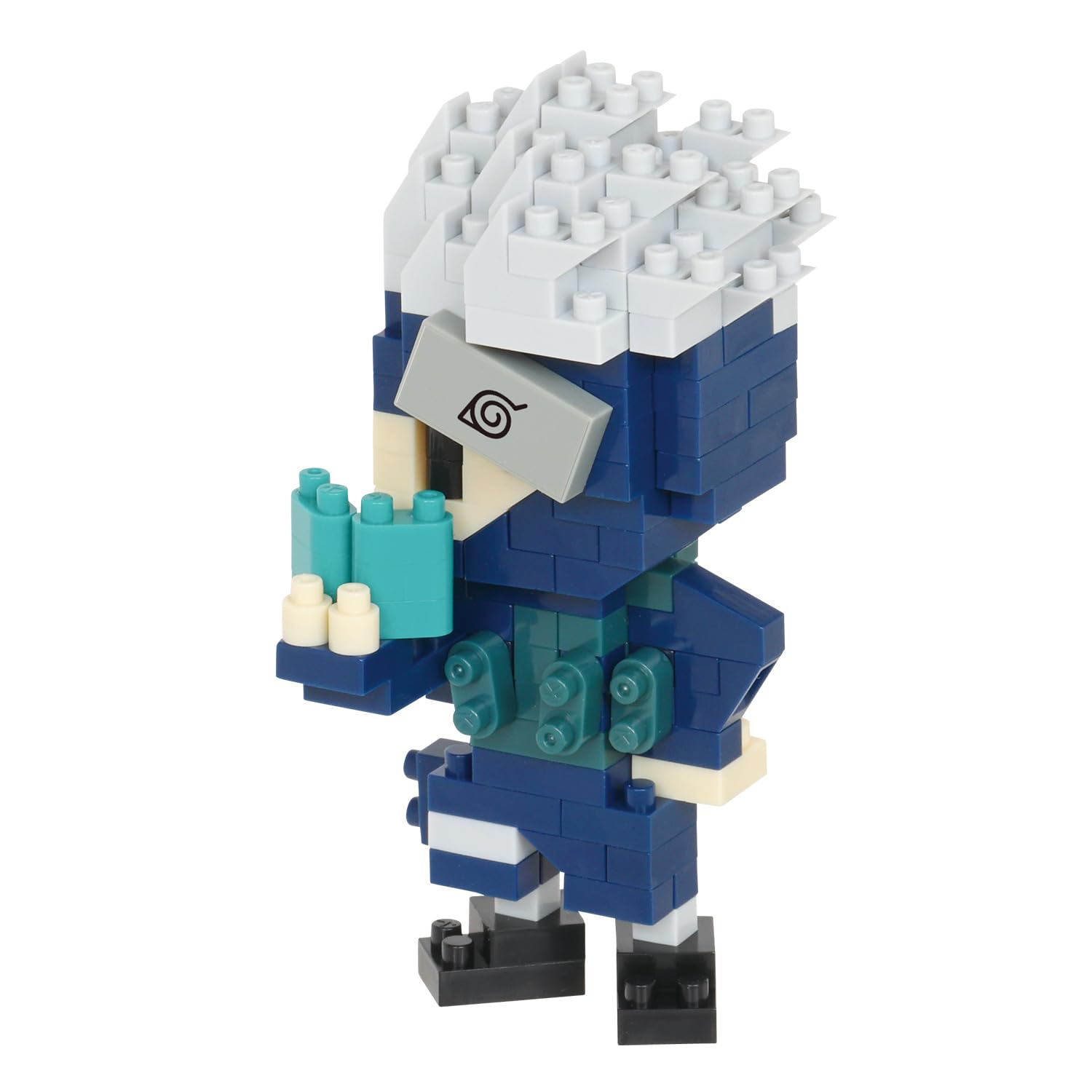 Nanoblock Naruto NBCC137 Kakashi Hatake kit costruzione 180 pezzi