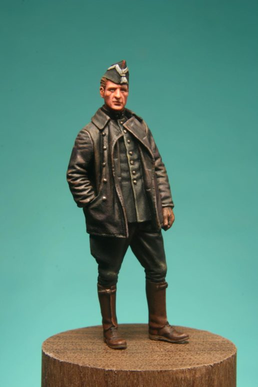 Model Cellar WWI Belgian Armored Car Crewman 2 figurino carrista
