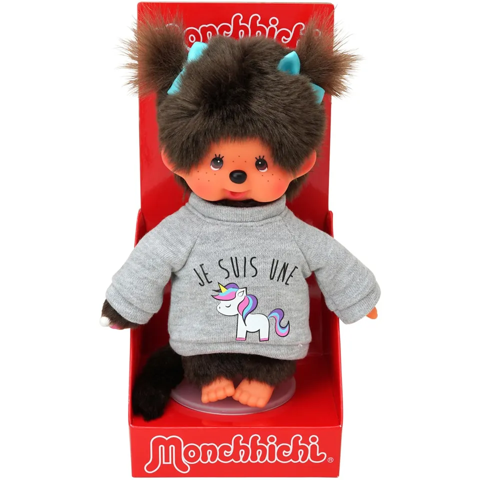 Bandai Monchhichi Unicorno peluche 20 cm anni 80