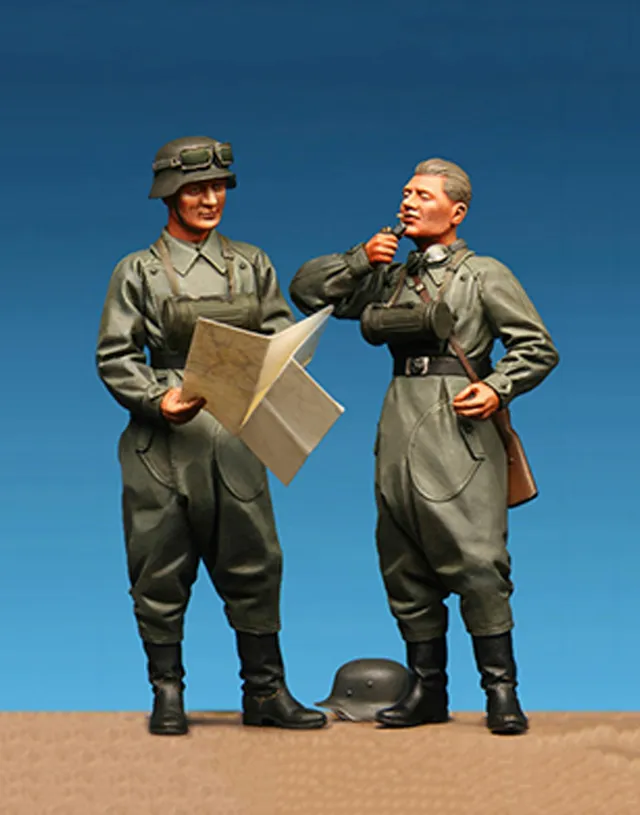 Model Cellar Motorcycle Riders figurini motociclisti tedeschi WWII