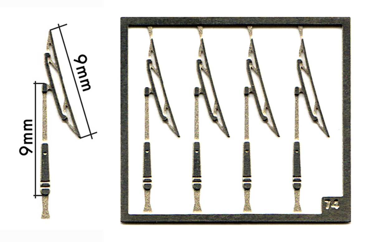 TAMEO Kits FT 07 tergicristalli moderni 8 pezzi anni 80