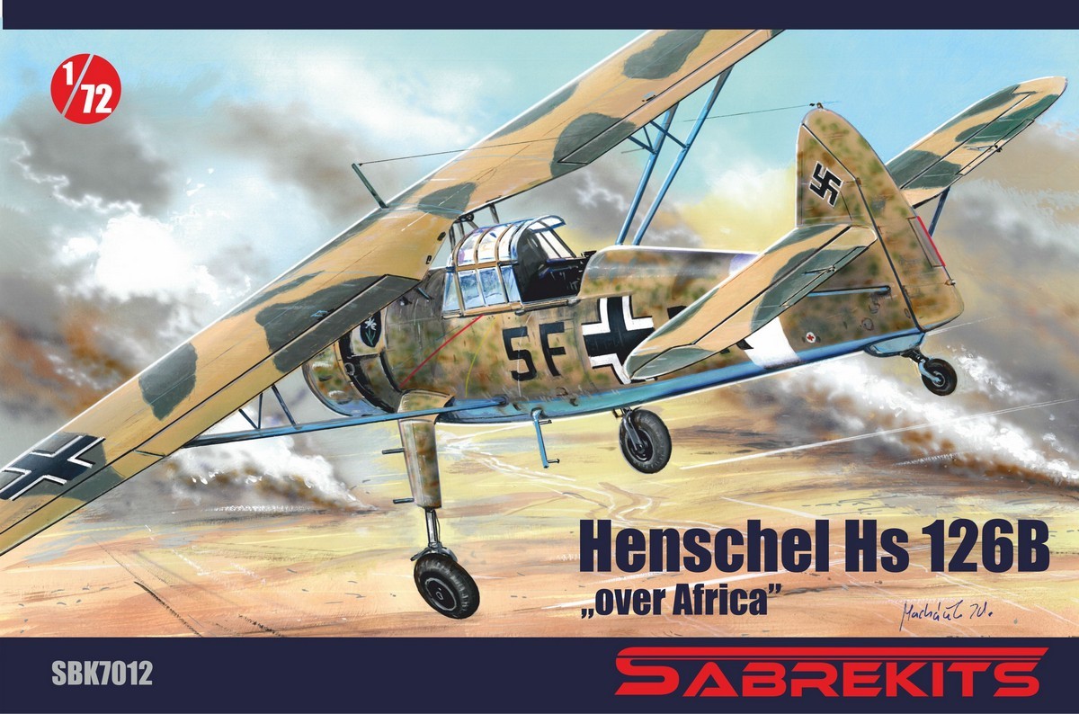 Sabre Kits Henschel Hs 126B modellino 1:72 Over Africa
