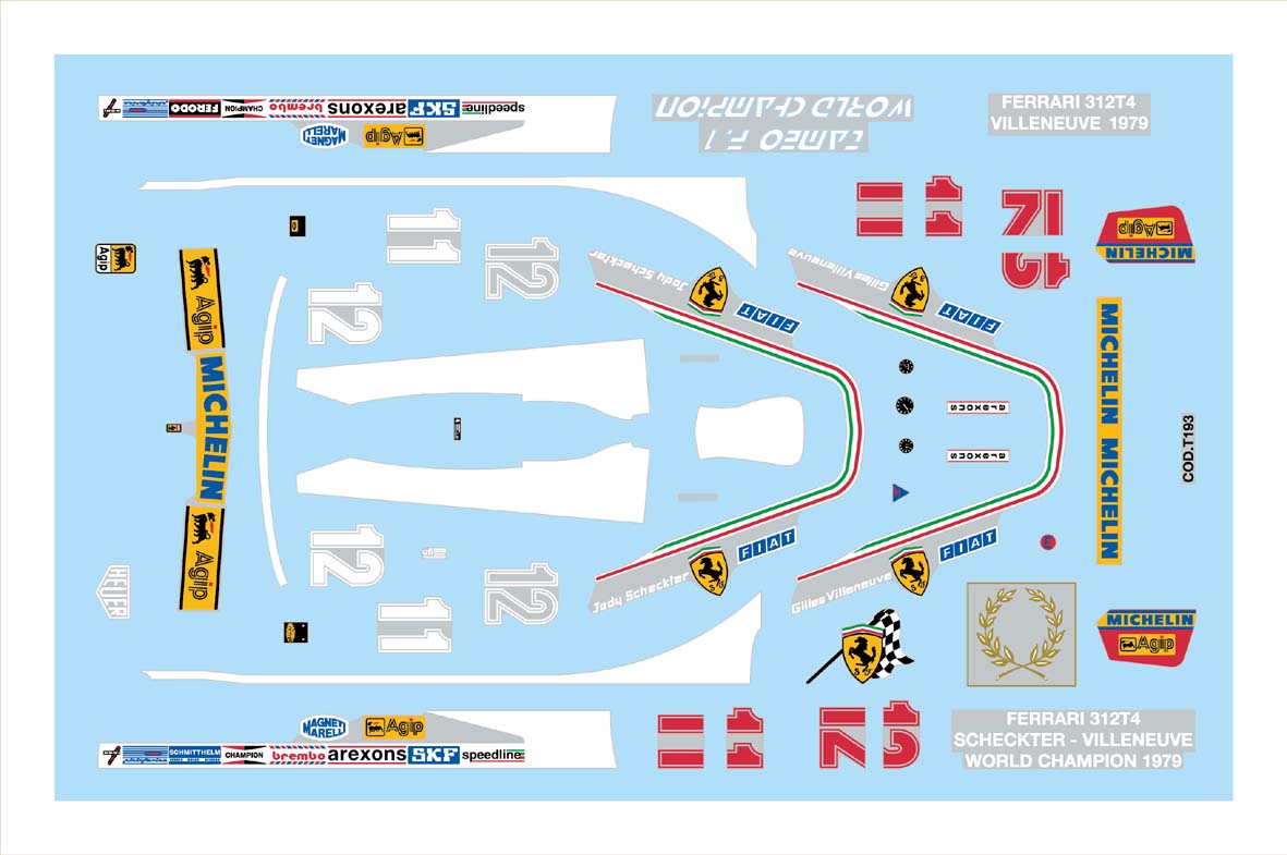 Tameo WCT 79 kit Ferrari 312T4 1/43 Monza